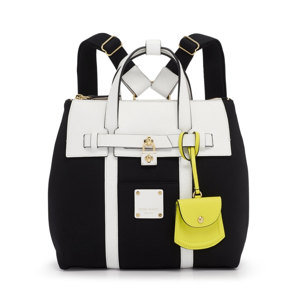 Henri Bendel Mini Jetsetter Backpack Neoprene NWT!